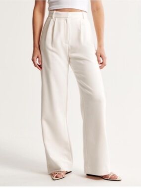 Abercrombie & Fitch Sloane Tailored Wide Leg Pant Size 27/4 SHORT